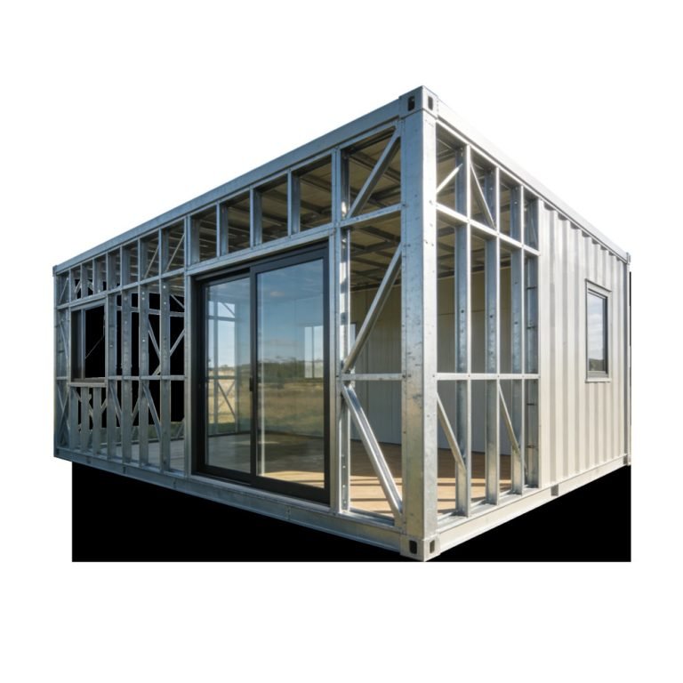 Modular folding home being constructed in the factory
